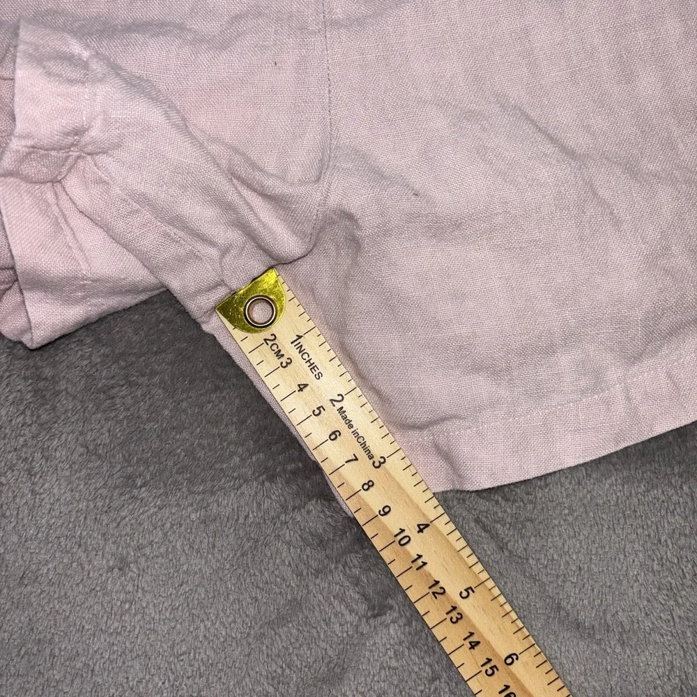 Beyond Nine Jumpsuit Womens M Pink Playsuit Romper 100% Linen Pocket Made in UK - Picture 10 of 14